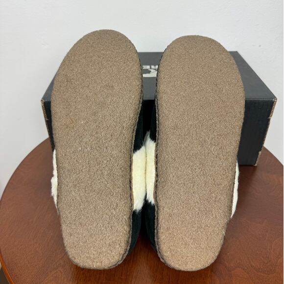 New Sorel Nakiska Slide II Slippers in Black Suede Women's Size 11 - Picture 8 of 9